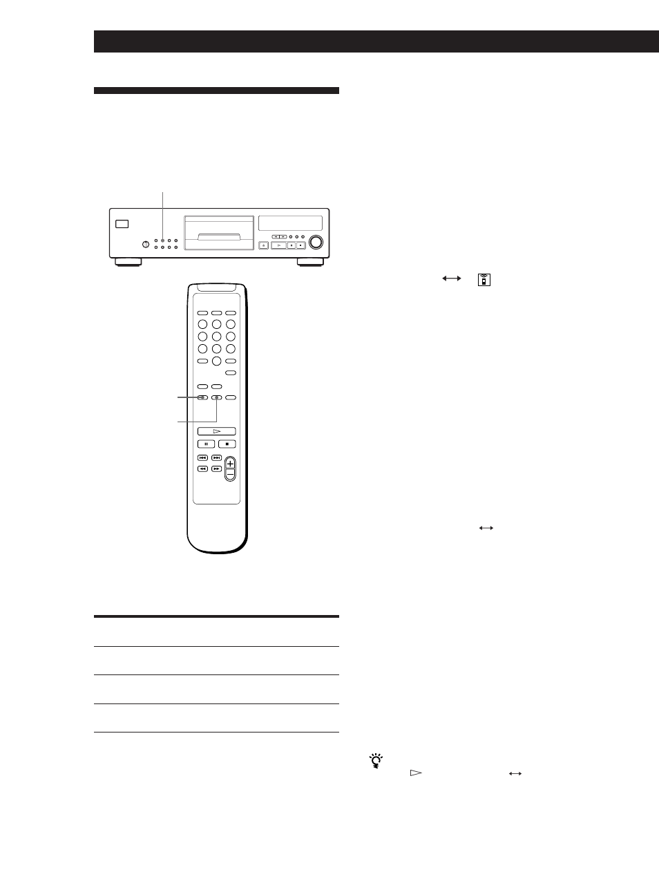 Reproducción repetida de temas, Reproducción de discos compactos, Repetición del tema actual (repetición 1) | Sony CDP-XB920E User Manual | Page 52 / 64