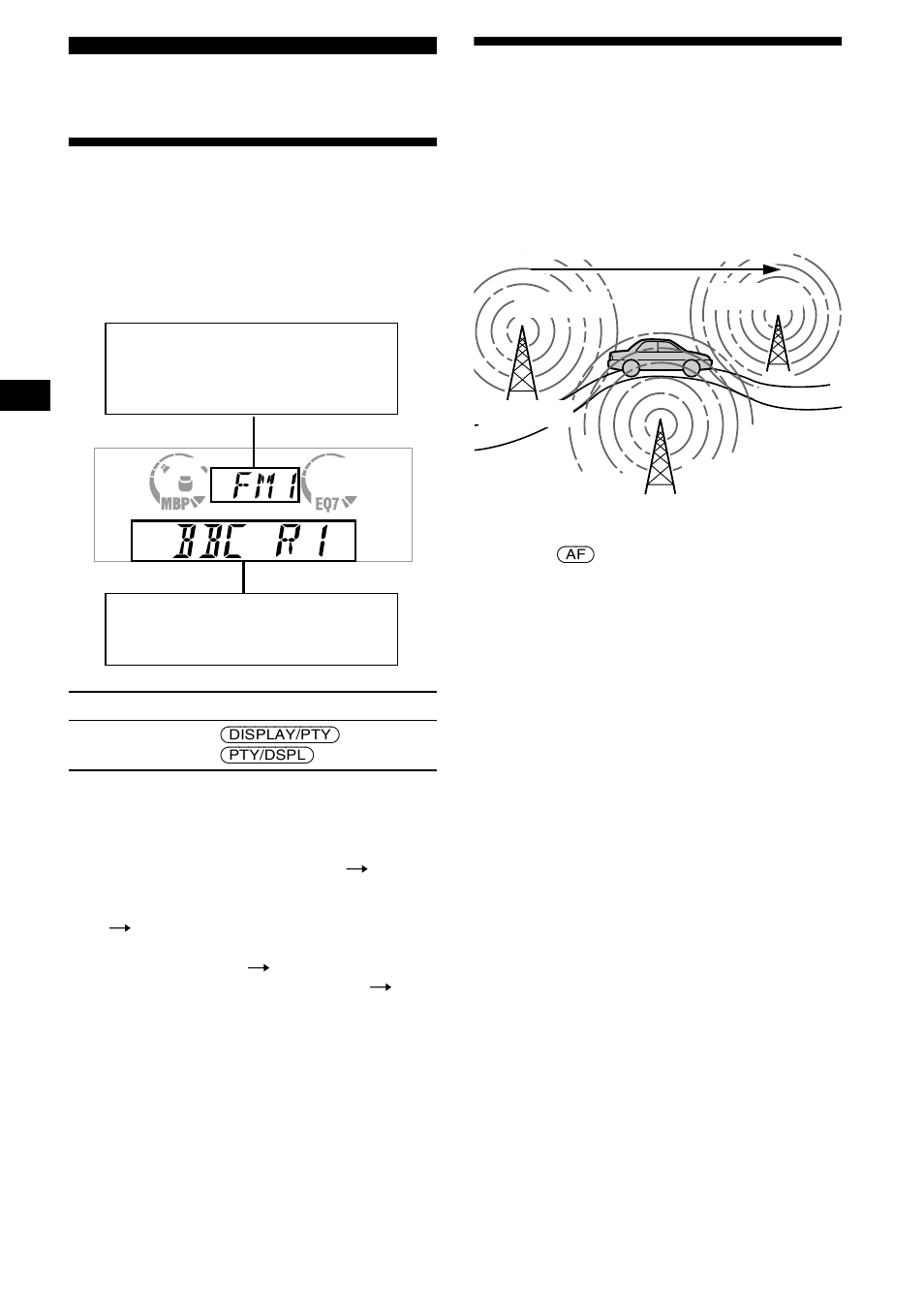 Overview of rds, Automatic retuning for best reception results, Af function | Sony XR-L500X  RU User Manual | Page 12 / 146