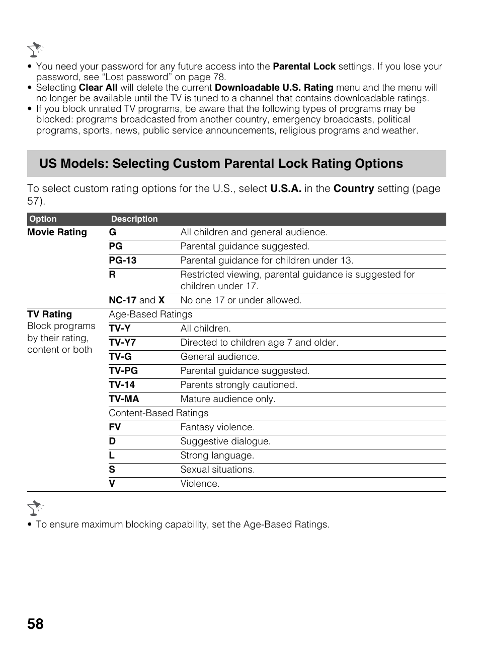 Sony BRAVIA 4-418-730-11(1) User Manual | Page 58 / 88