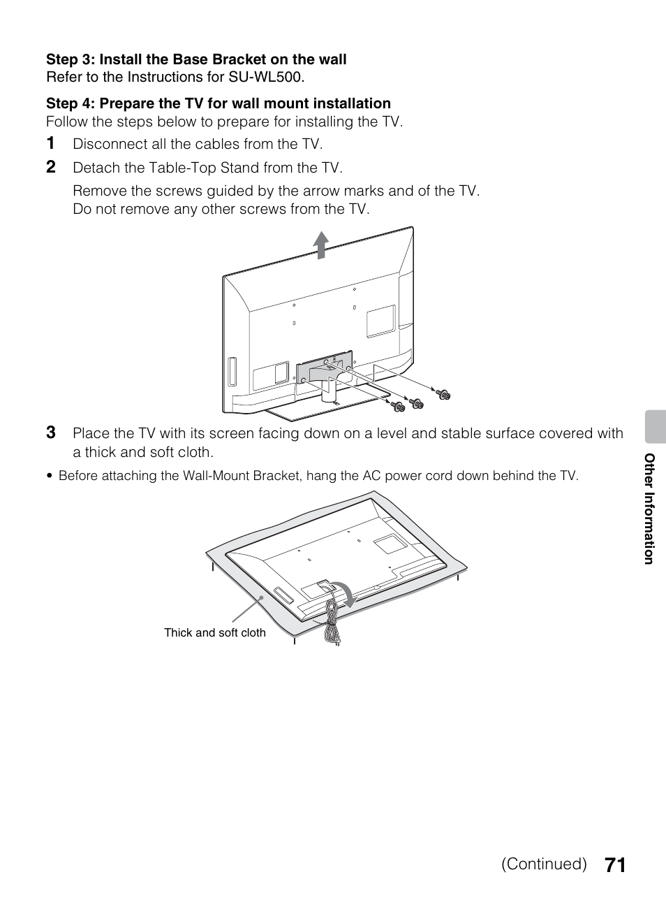 Sony BRAVIA 4-418-730-11(1) User Manual | Page 71 / 88