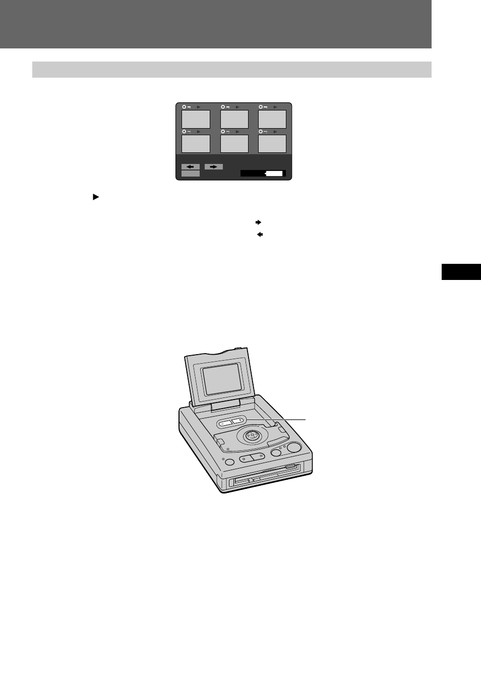 En f es, Playing back six images at a time (index screen) | Sony MVC-FDR1 User Manual | Page 17 / 72