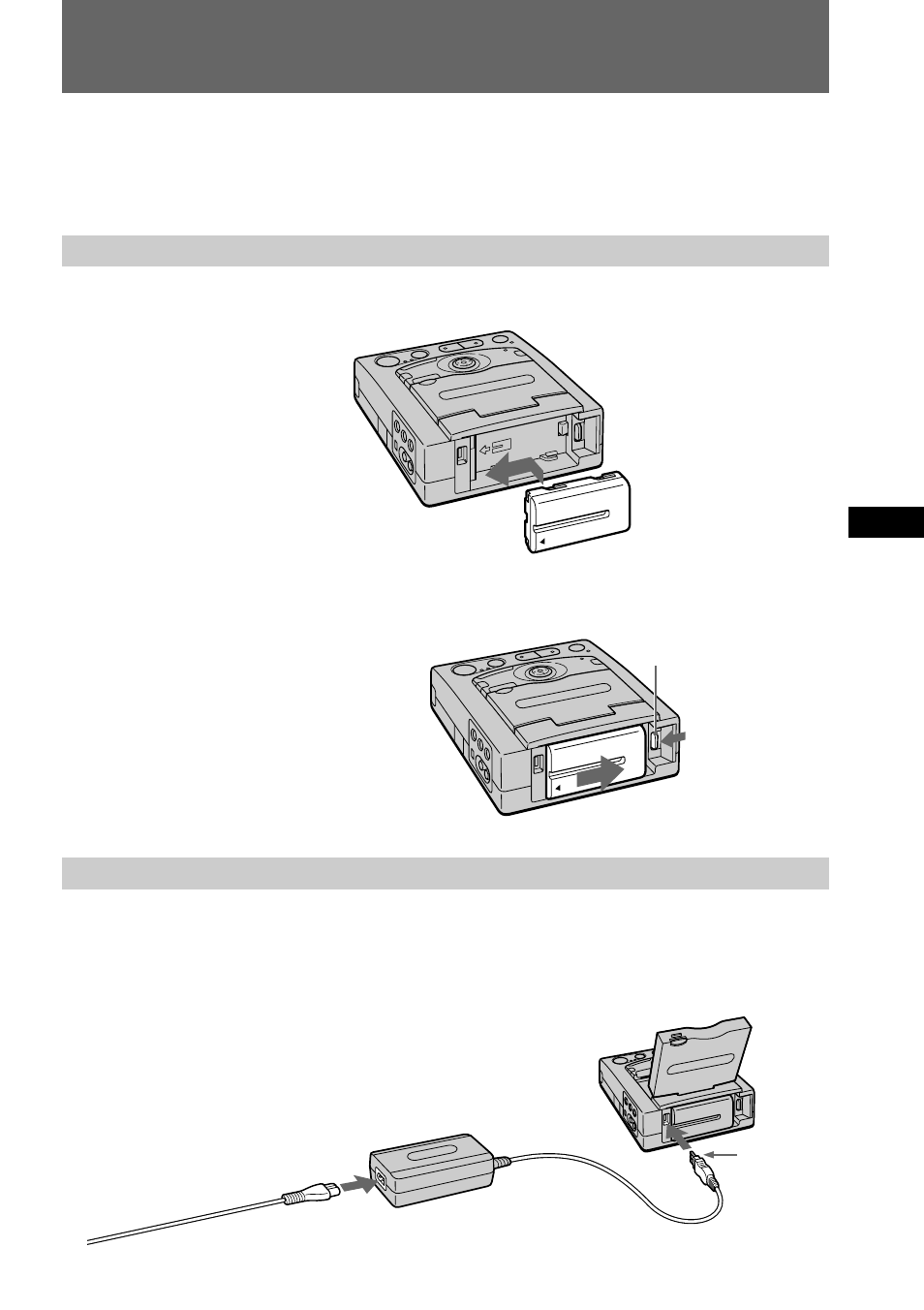 Using the battery pack | Sony MVC-FDR1 User Manual | Page 23 / 72