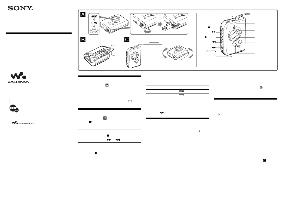 Sony WM-FX488 User Manual | 2 pages