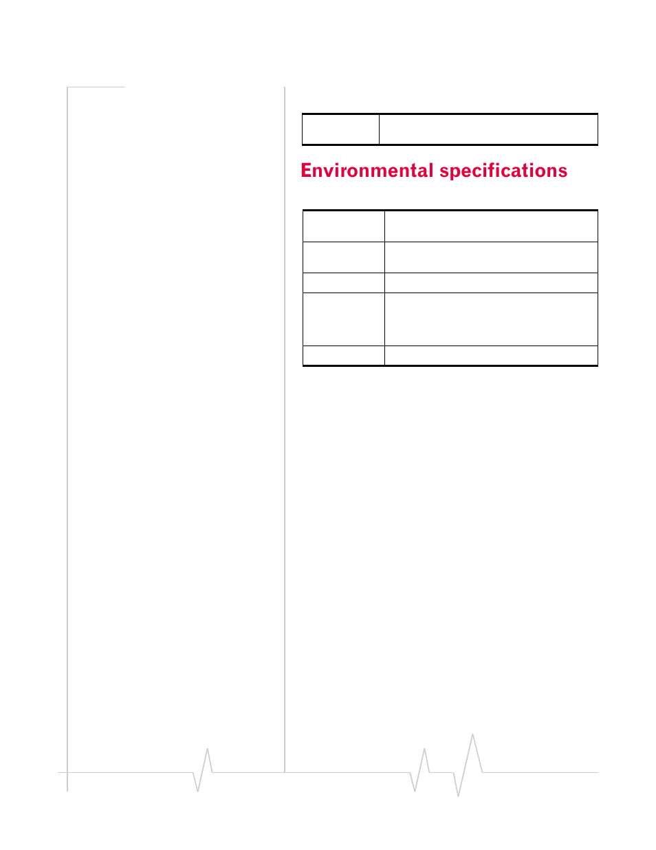 Environmental specifications, Environmental, Specifications | Sony TRUINSTALL USB 598 User Manual | Page 41 / 55