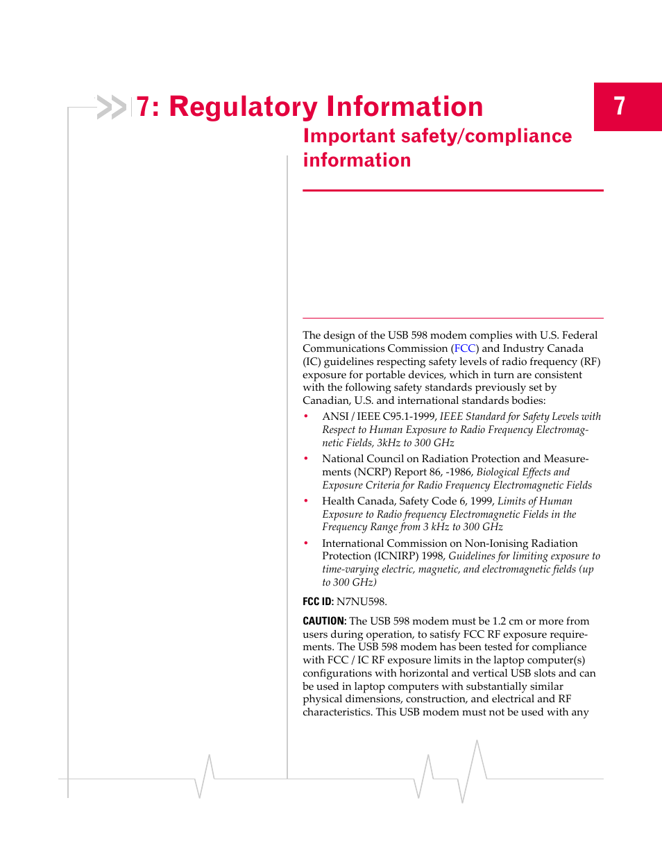 Regulatory information, Important safety/compliance information | Sony TRUINSTALL USB 598 User Manual | Page 43 / 55