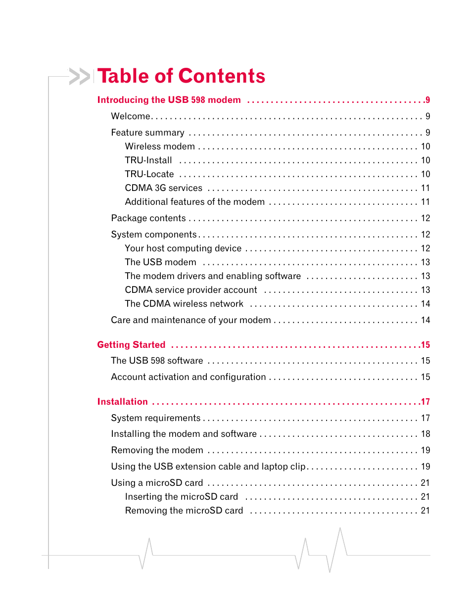 Sony TRUINSTALL USB 598 User Manual | Page 5 / 55