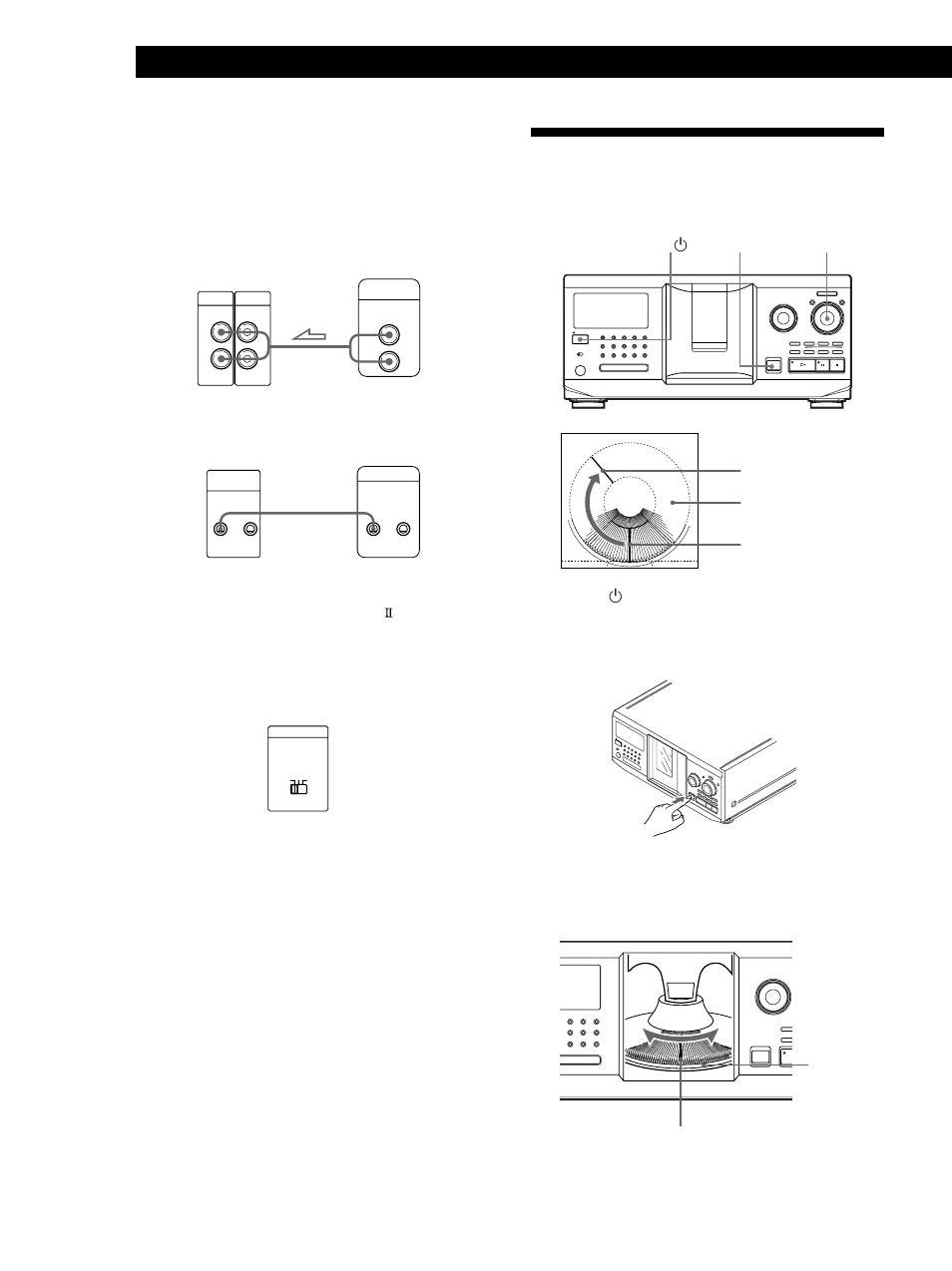 Inserción de discos compactos, Procedimientos iniciales | Sony CDP CX555ES User Manual | Page 10 / 128