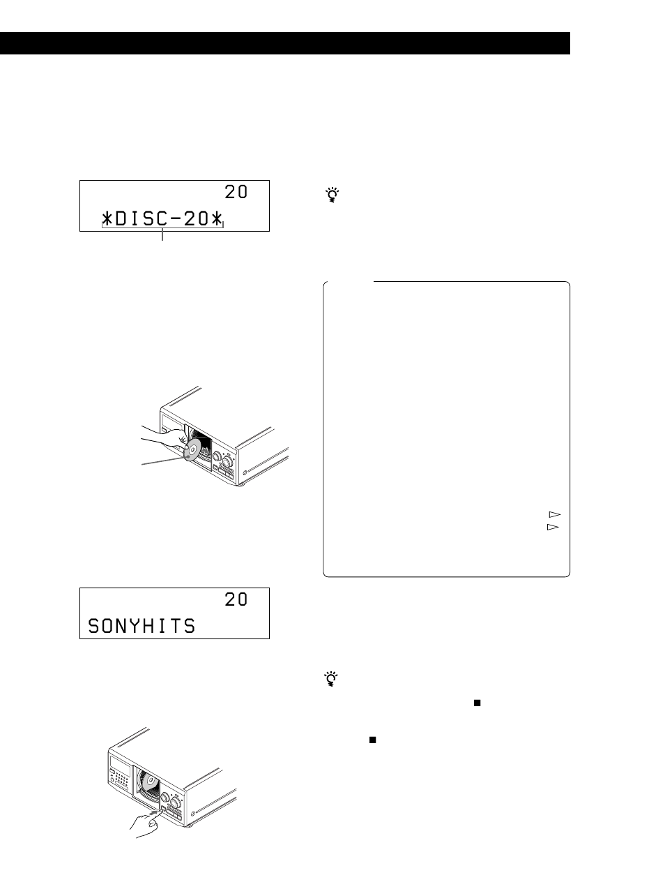 Playing cds getting started vorbereitungen, Entnehmen von cds | Sony CDP CX555ES User Manual | Page 95 / 128