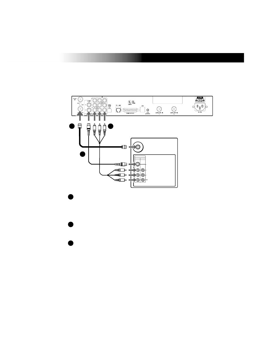 Step 3: connecting your tv set, Connecting your satellite receiver | Sony DIRECTV RECEIVER SAT-W60 User Manual | Page 11 / 32
