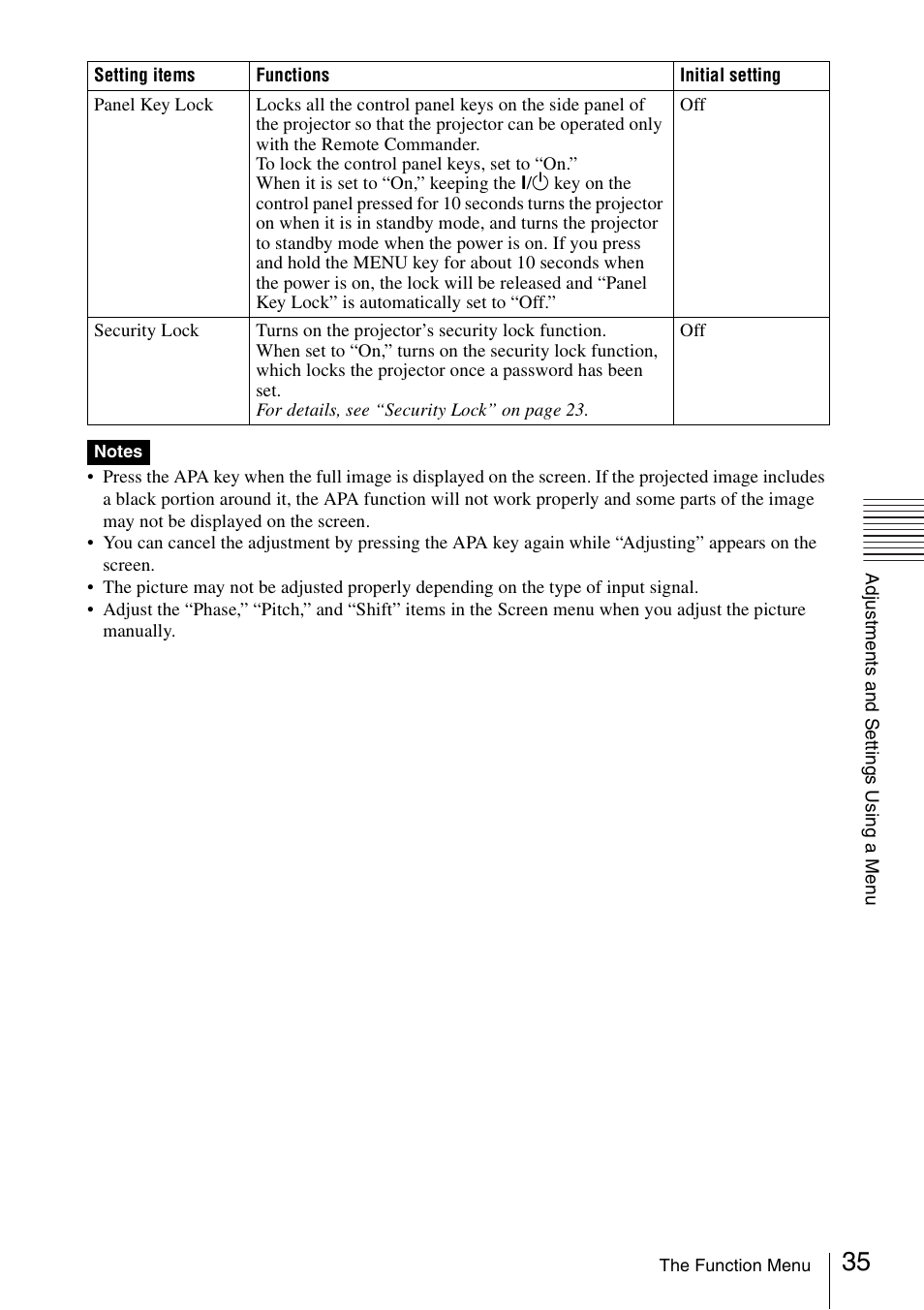 Sony FE40L User Manual | Page 35 / 57