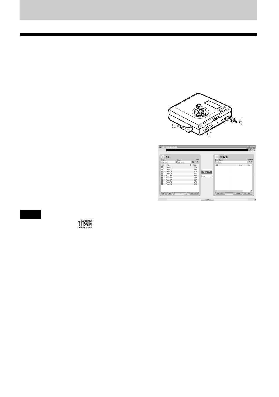 Using md simple burner, Before using md simple burner | Sony MZ-NHF800 User Manual | Page 107 / 132