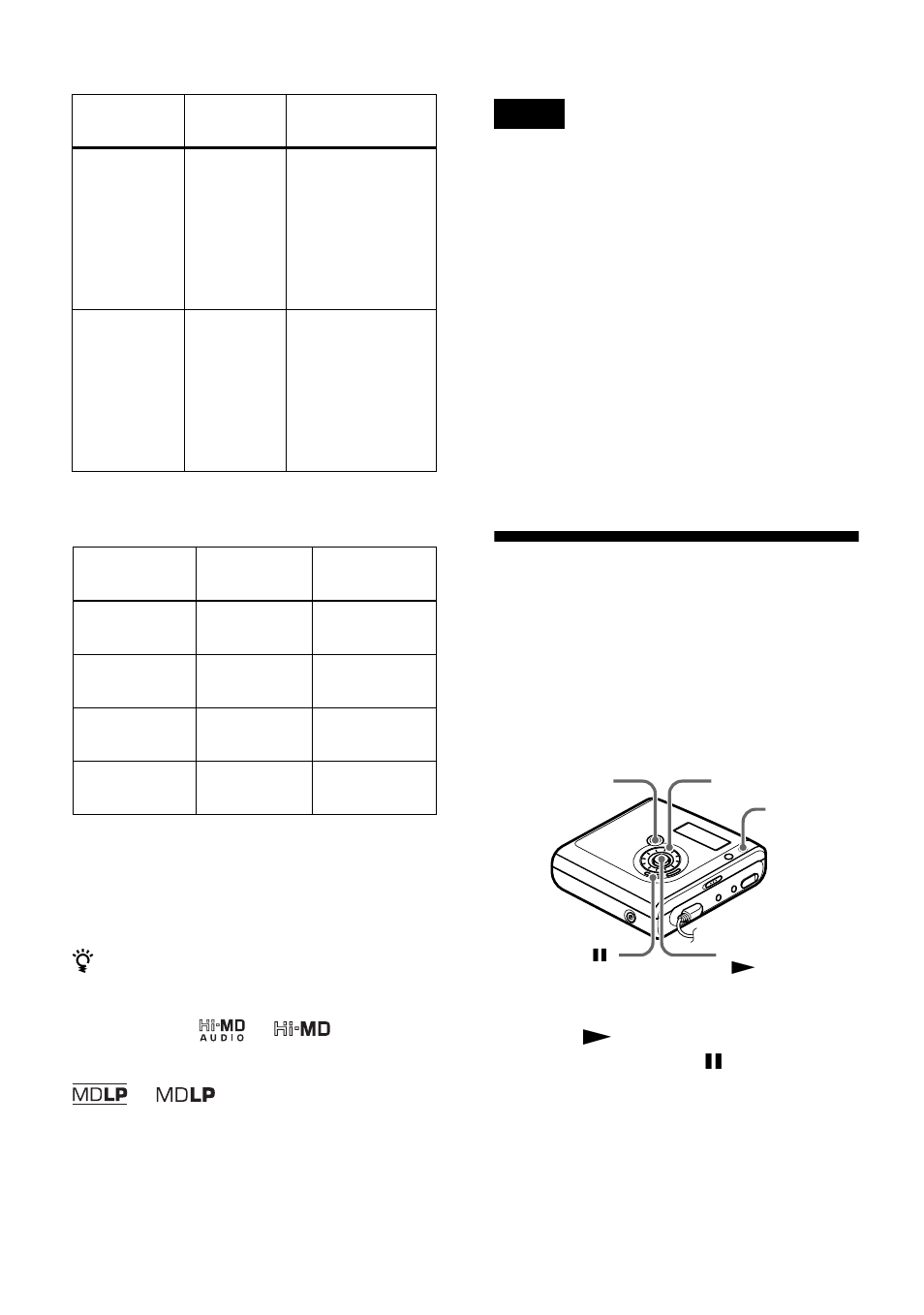 Adjusting the recording level manually | Sony MZ-NHF800 User Manual | Page 38 / 132