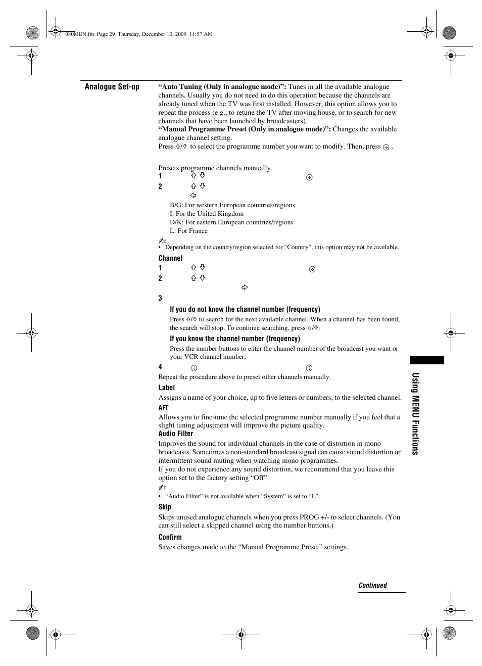 Sony BRAVIA KDL-32EX3xx User Manual | Page 29 / 39