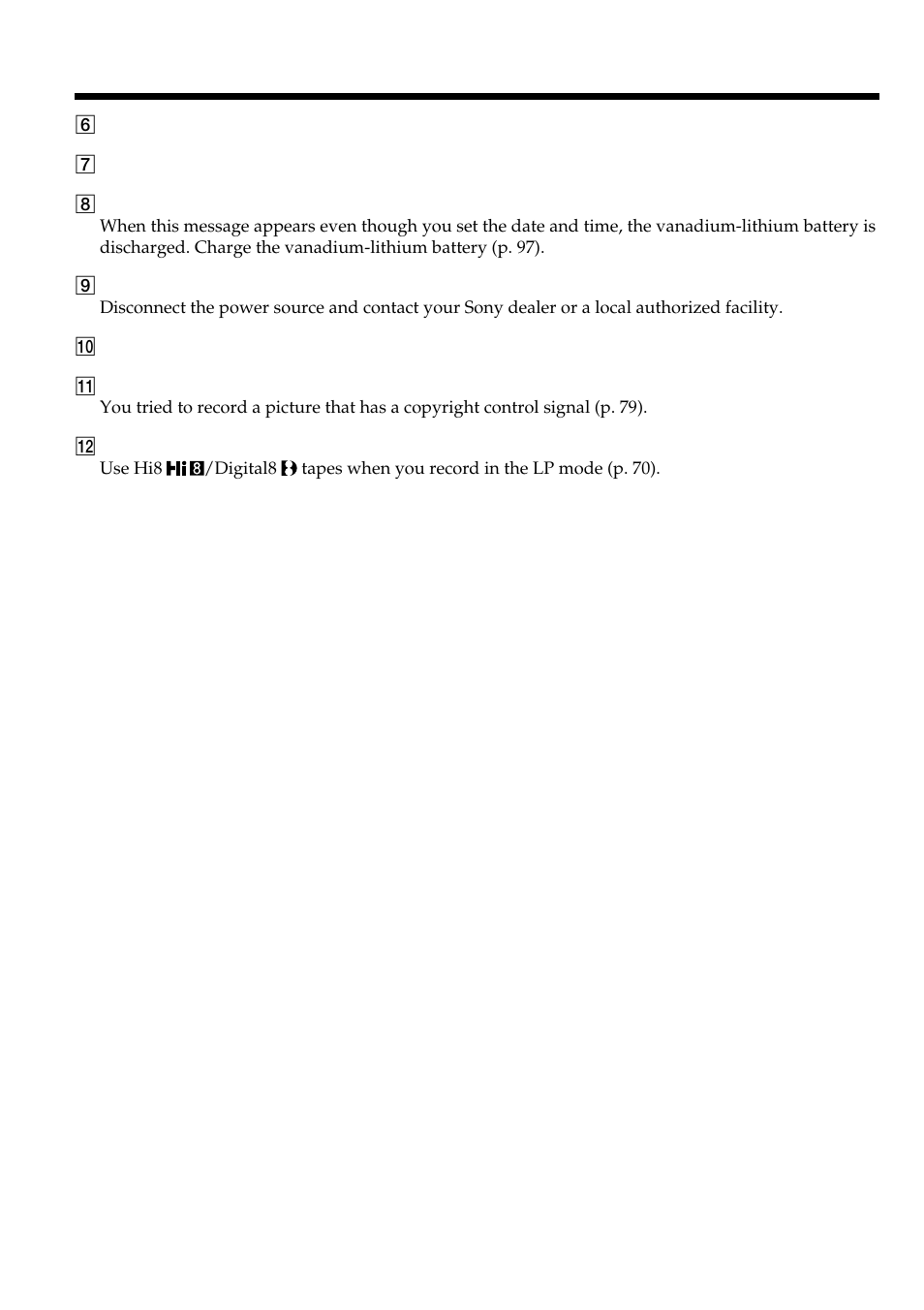 Sony DIGITAL 8 GV-D800E User Manual | Page 88 / 112