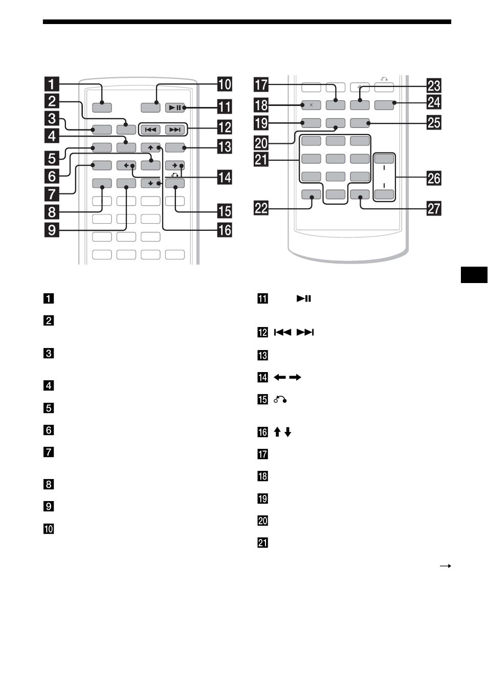 Wd wf wj wh wg qj qk ql w; wa ws, Card remote commander rm-x702 | Sony R5 User Manual | Page 11 / 152