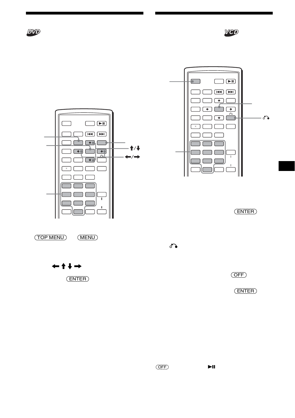 Using the menus on dvds, Using pbc functions, Pbc (playback control) | Using the menus on dvds using pbc functions, 19 using the menus on dvds, Playing without the pbc function, During playback, press (off) | Sony R5 User Manual | Page 19 / 152