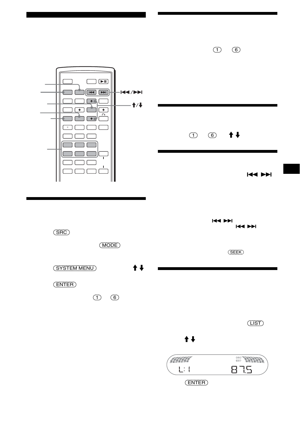 Radio, Storing automatically, Storing manually | Receiving the stored stations, Tuning automatically, Receiving a station through a list, List-up | Sony R5 User Manual | Page 33 / 152