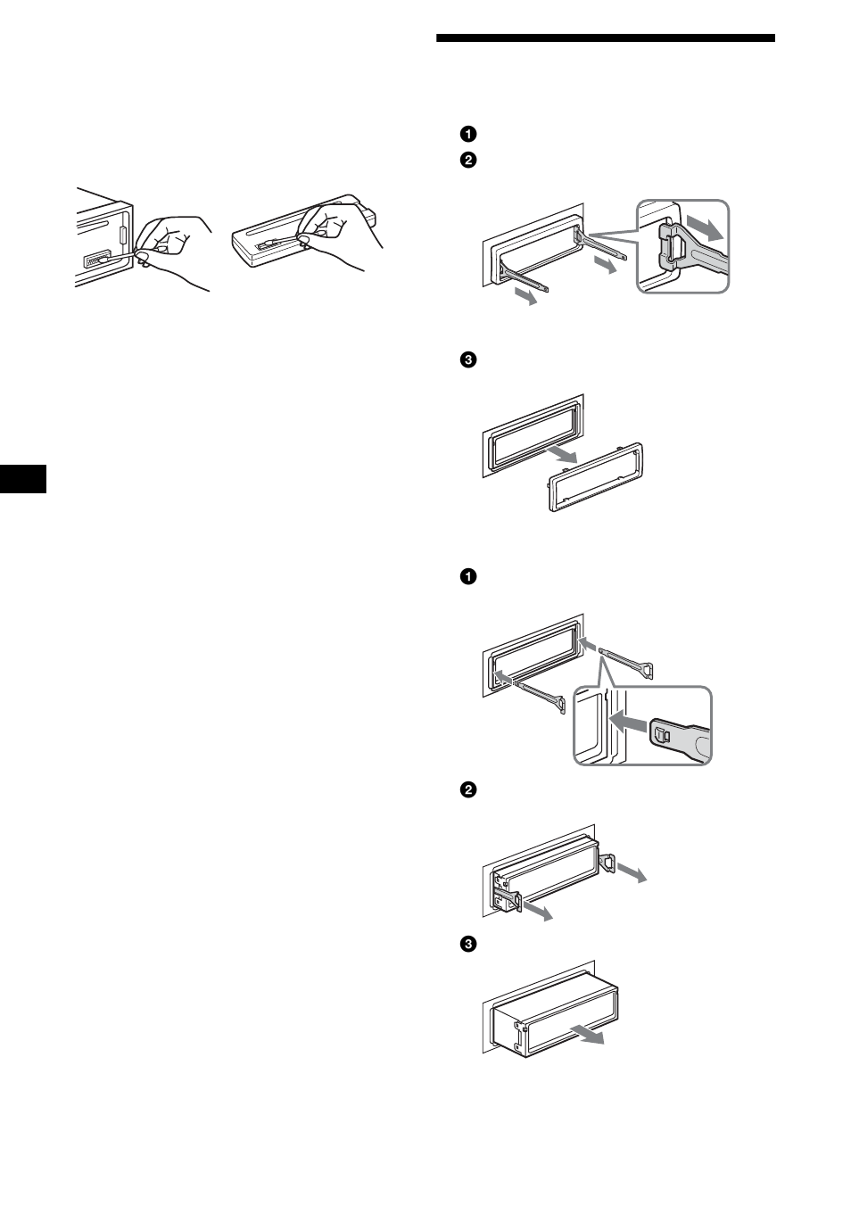 Removing the unit | Sony R5 User Manual | Page 40 / 152