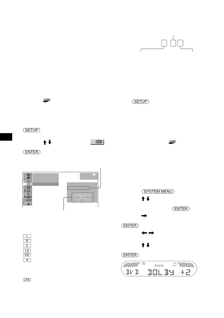 Dolby digital 3 / 2, Comprobación del formato de programa, Ajuste del nivel de salida de audio | Sony R5 User Manual | Page 74 / 152