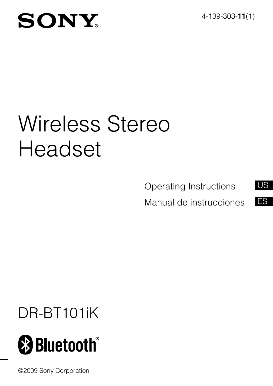 Sony DR-BT101IK User Manual | 92 pages