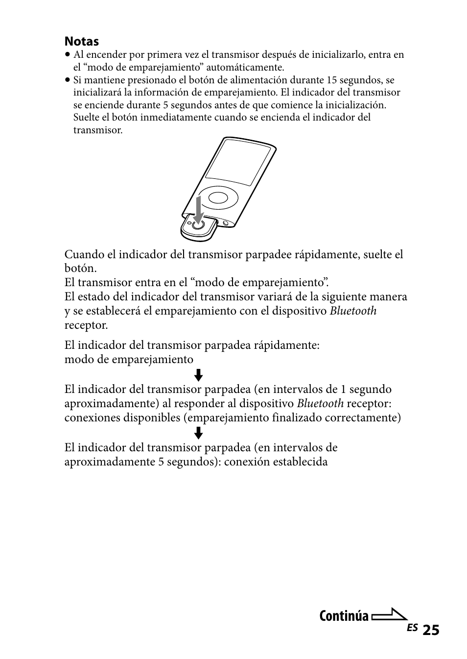 Continúa | Sony DR-BT101IK User Manual | Page 69 / 92