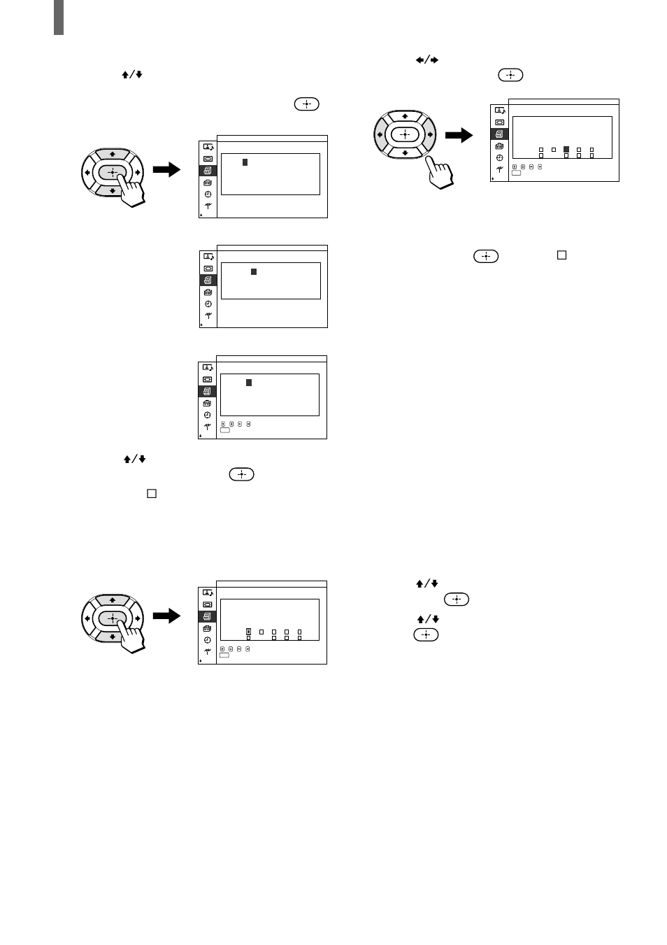 Ajuste de la configuración, Clasificasión inglesa clasificasión francesa, Clasificasión ee.uu | Sony WEGA KZ 42TS1 User Manual | Page 160 / 176