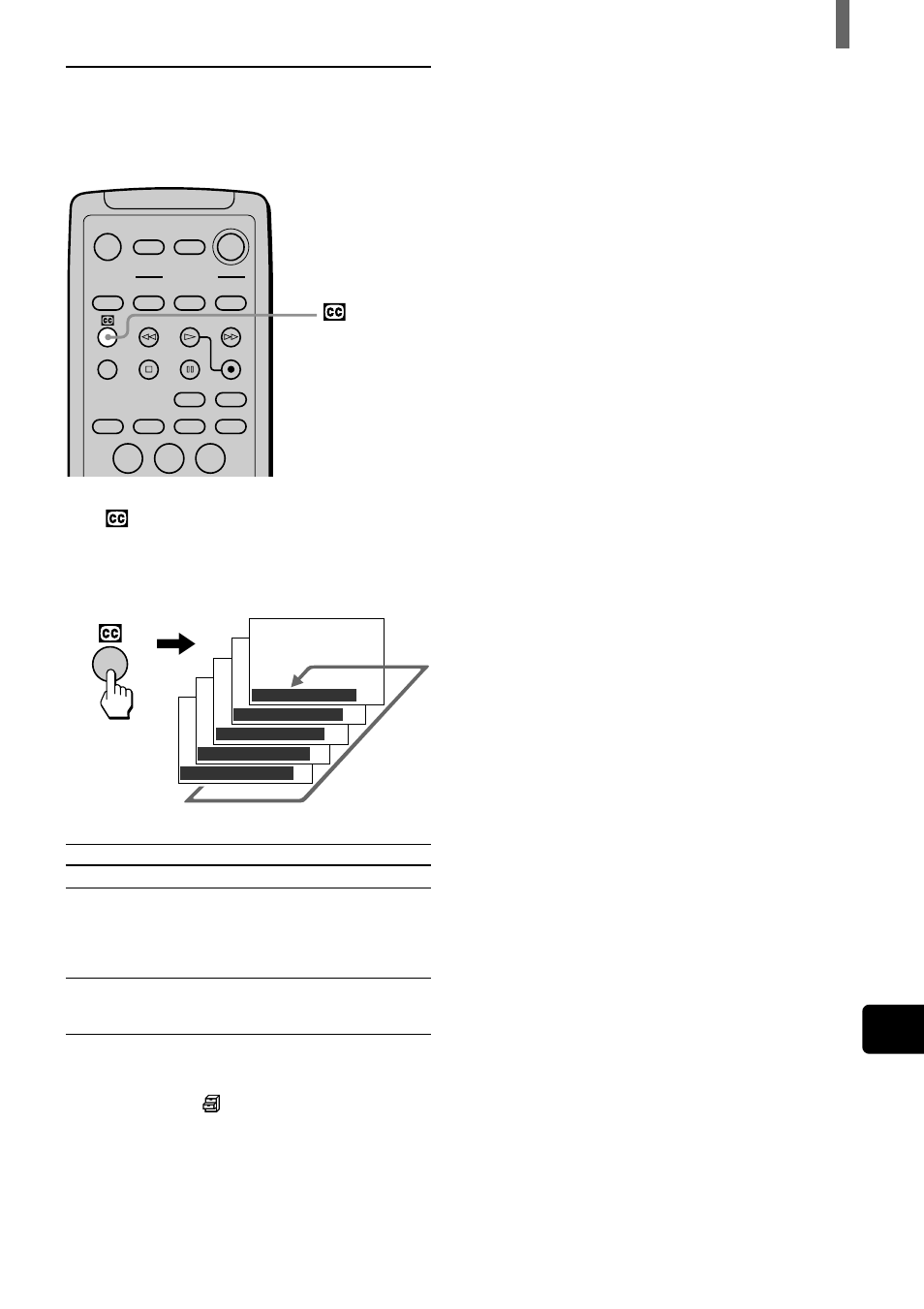 Watching with closed caption | Sony WEGA KZ 42TS1 User Manual | Page 21 / 176