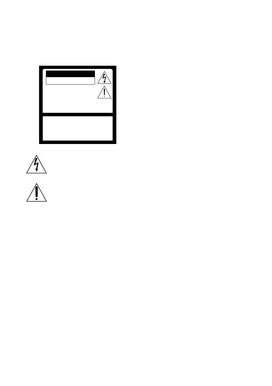 Avertissement, Caution, Attention | Precaucion | Sony WEGA KZ 42TS1 User Manual | Page 60 / 176