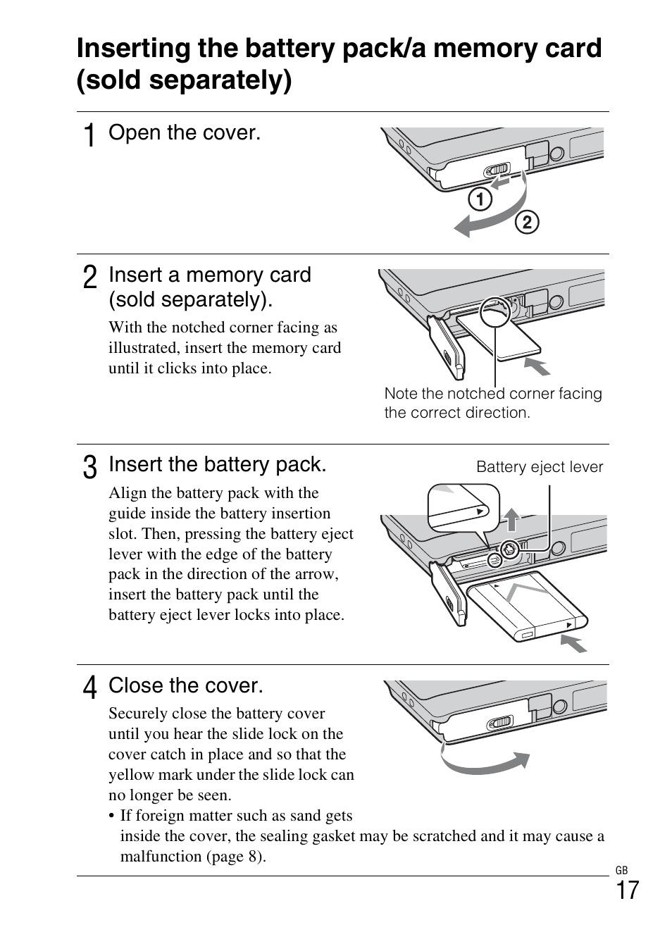 Sony Cyber-shot 4-170-840-12(1) User Manual | Page 17 / 36