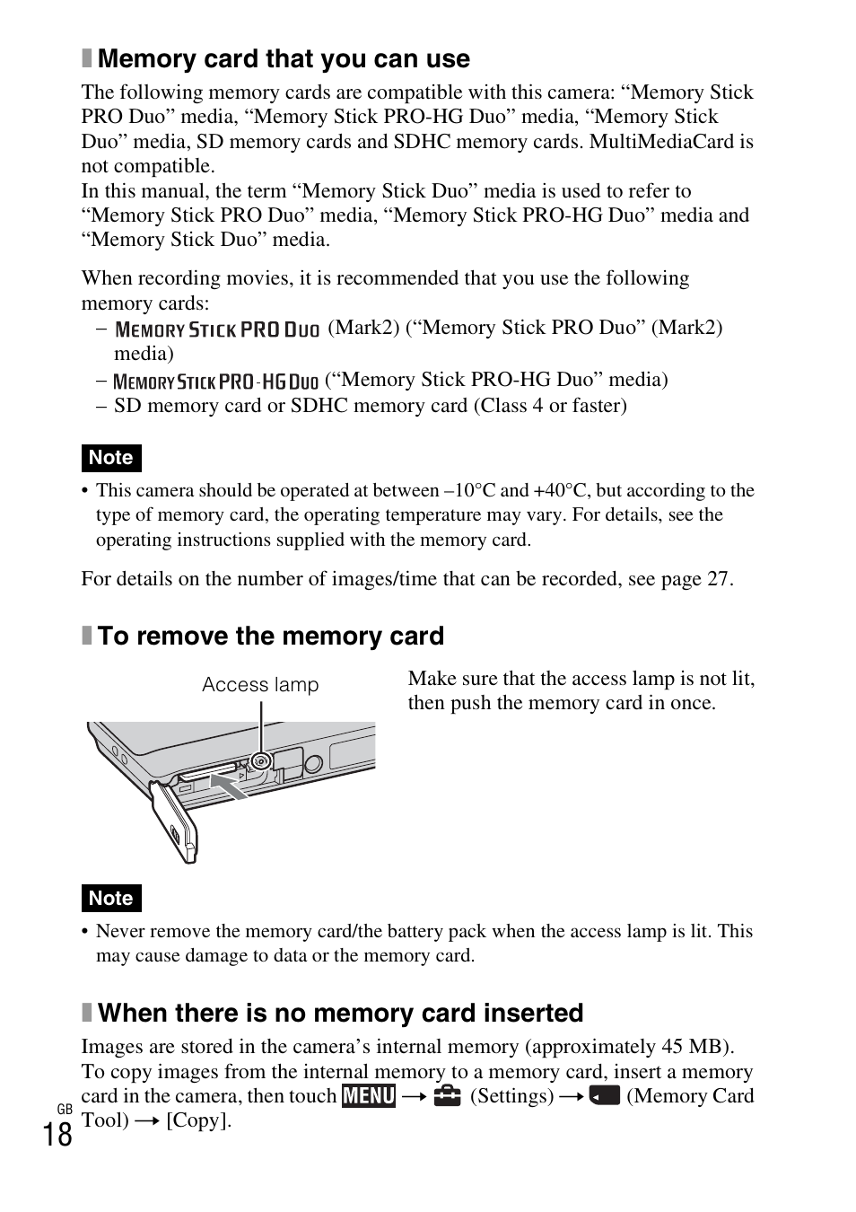 Sony Cyber-shot 4-170-840-12(1) User Manual | Page 18 / 36