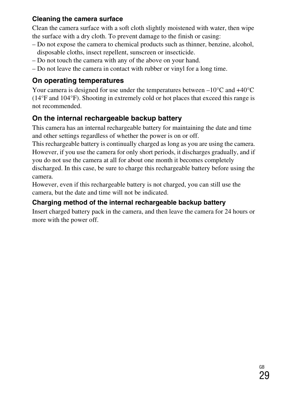 Sony Cyber-shot 4-170-840-12(1) User Manual | Page 29 / 36