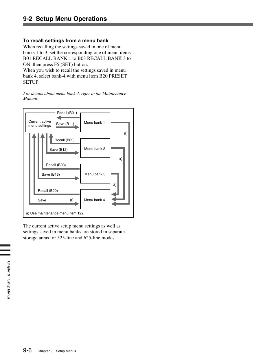 2 setup menu operations | Sony HDW-M2000 User Manual | Page 102 / 142