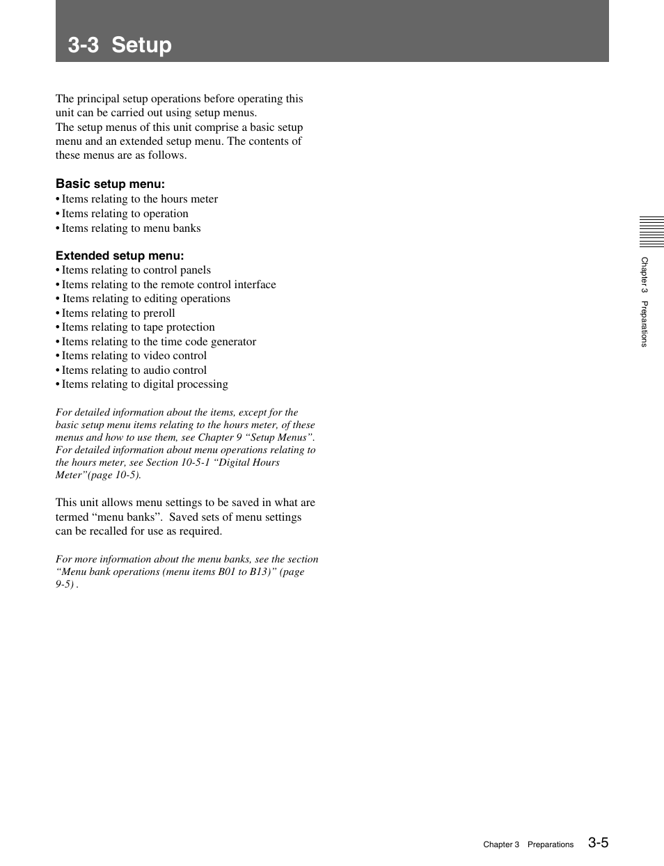 3 setup | Sony HDW-M2000 User Manual | Page 35 / 142