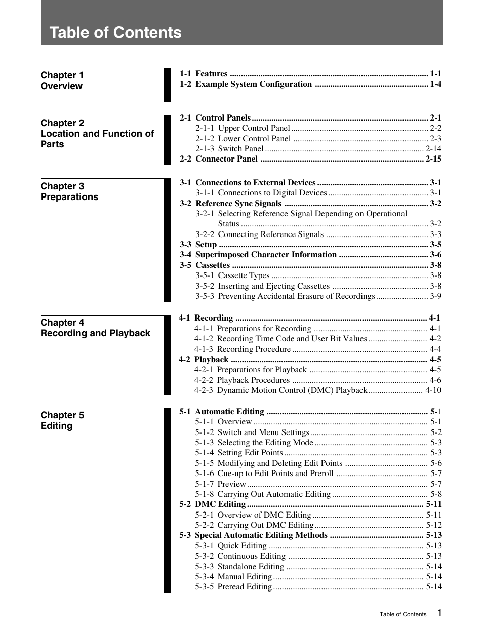 Sony HDW-M2000 User Manual | Page 5 / 142