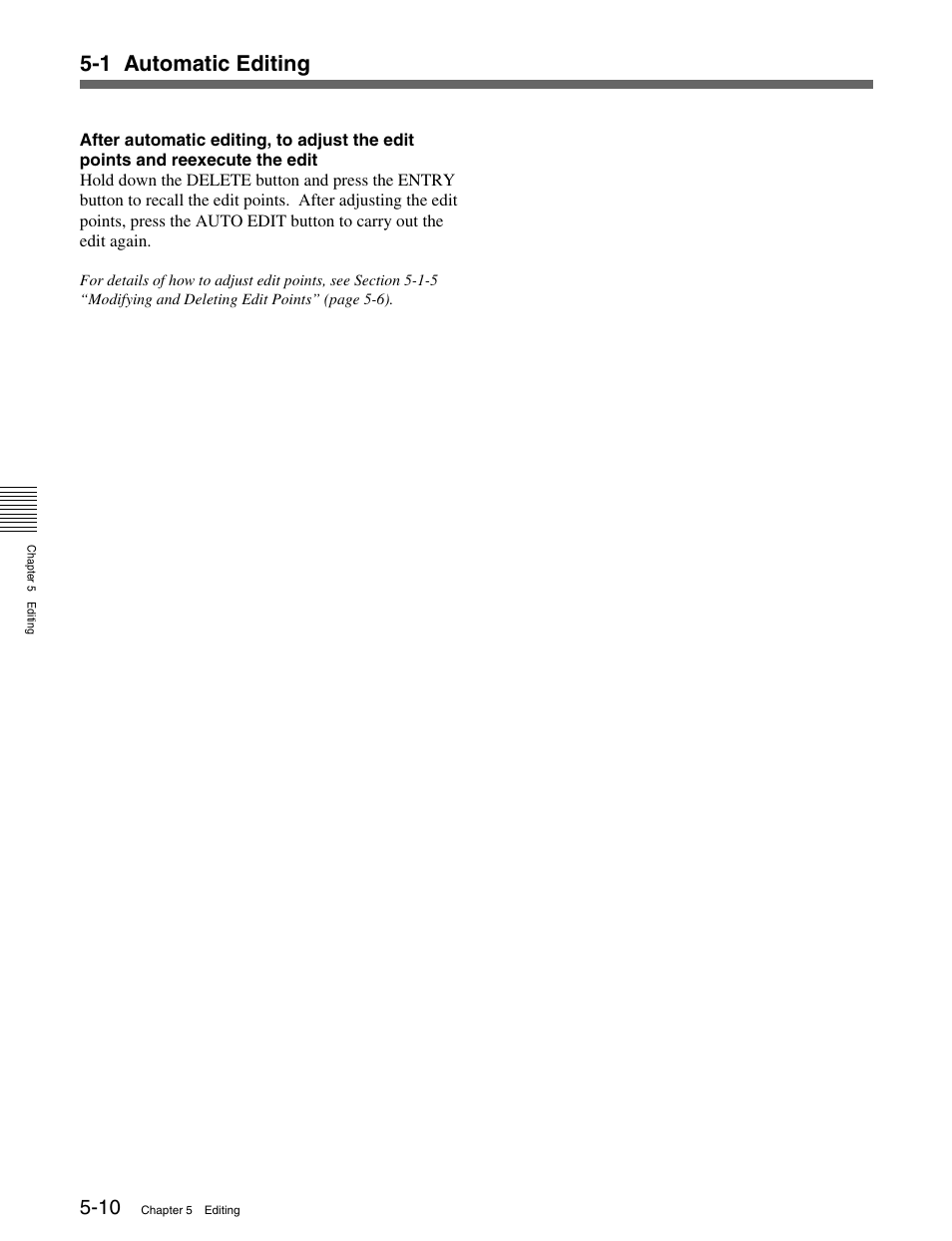 1 automatic editing | Sony HDW-M2000 User Manual | Page 62 / 142