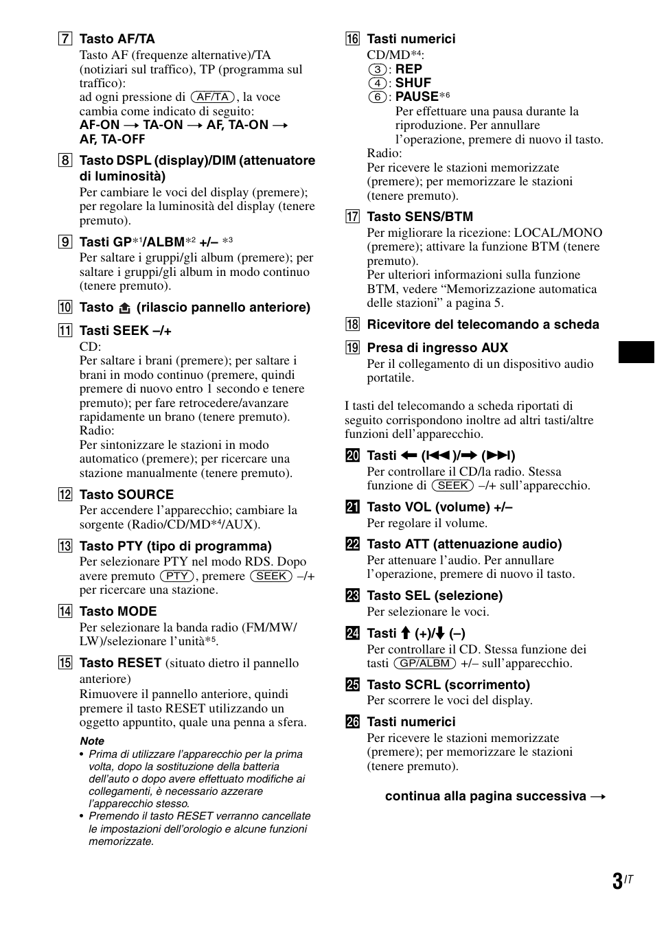 Sony CDX-GT30RN User Manual | Page 21 / 84