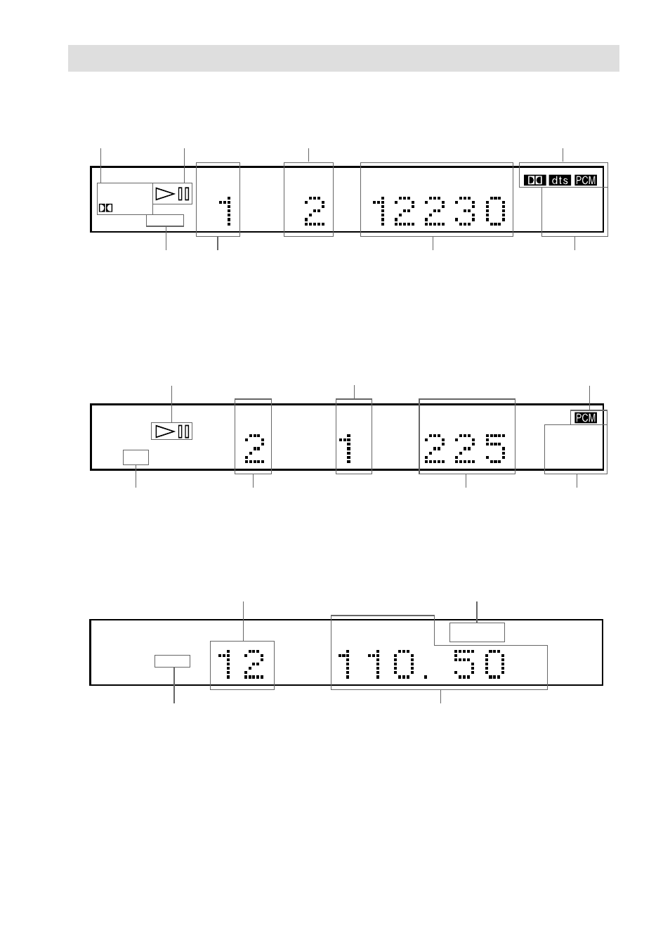 Front panel display | Sony AVD-S10 User Manual | Page 10 / 84