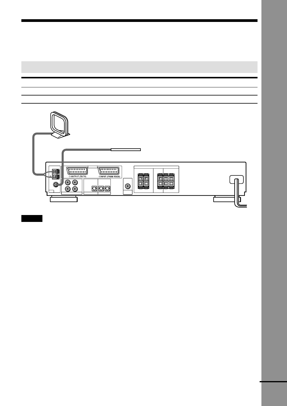 Step 2: antenna hookups, Getting star ted, Terminals for connecting the antennas | Continued, Am loop antenna fm wire antenna | Sony AVD-S10 User Manual | Page 19 / 84