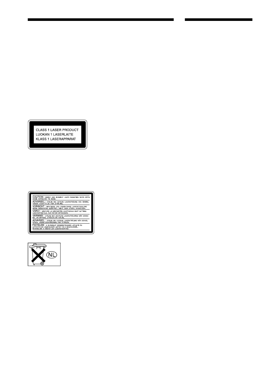 Warning welcome | Sony AVD-S10 User Manual | Page 2 / 84