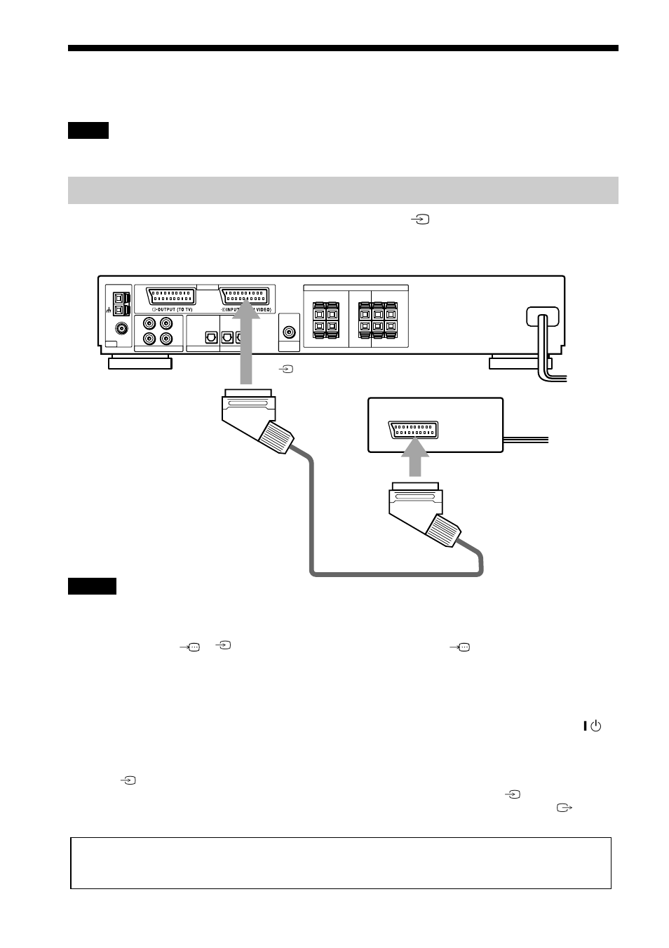 Step 4: hooking up the receiver, Connecting the vcr to the receiver | Sony AVD-S10 User Manual | Page 22 / 84