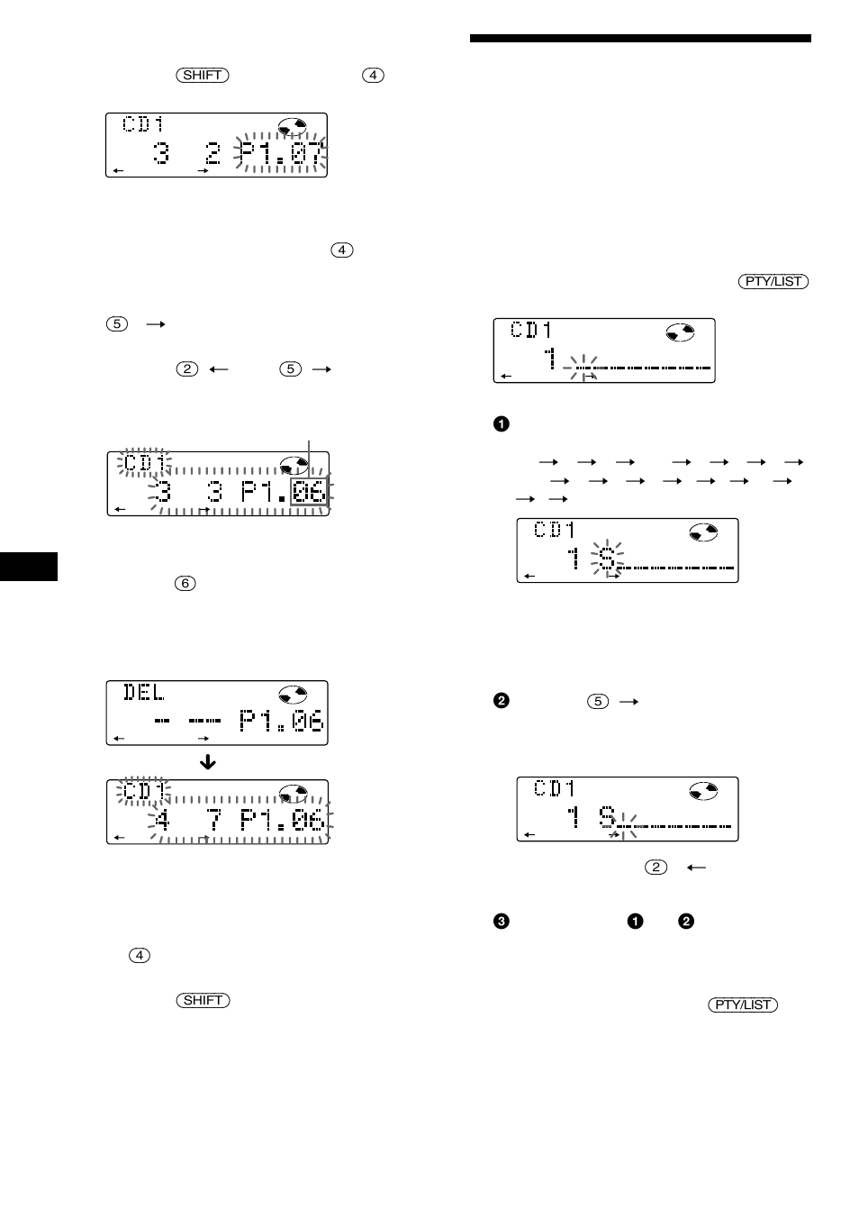 Namnge en cd-skiva, Radera inmatade spår | Sony MDX-C8900R User Manual | Page 124 / 186