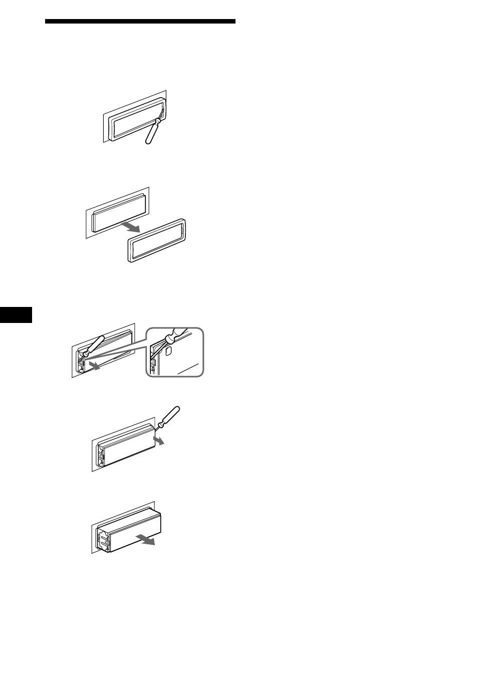 Demontera enheten | Sony MDX-C8900R User Manual | Page 134 / 186