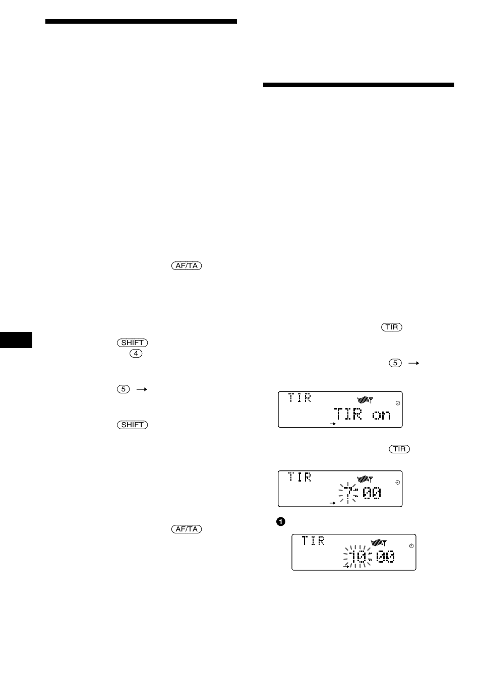 Pré-programação dos dados af e ta nas estações rds, Gravar as informações sobre o trânsito | Sony MDX-C8900R User Manual | Page 156 / 186