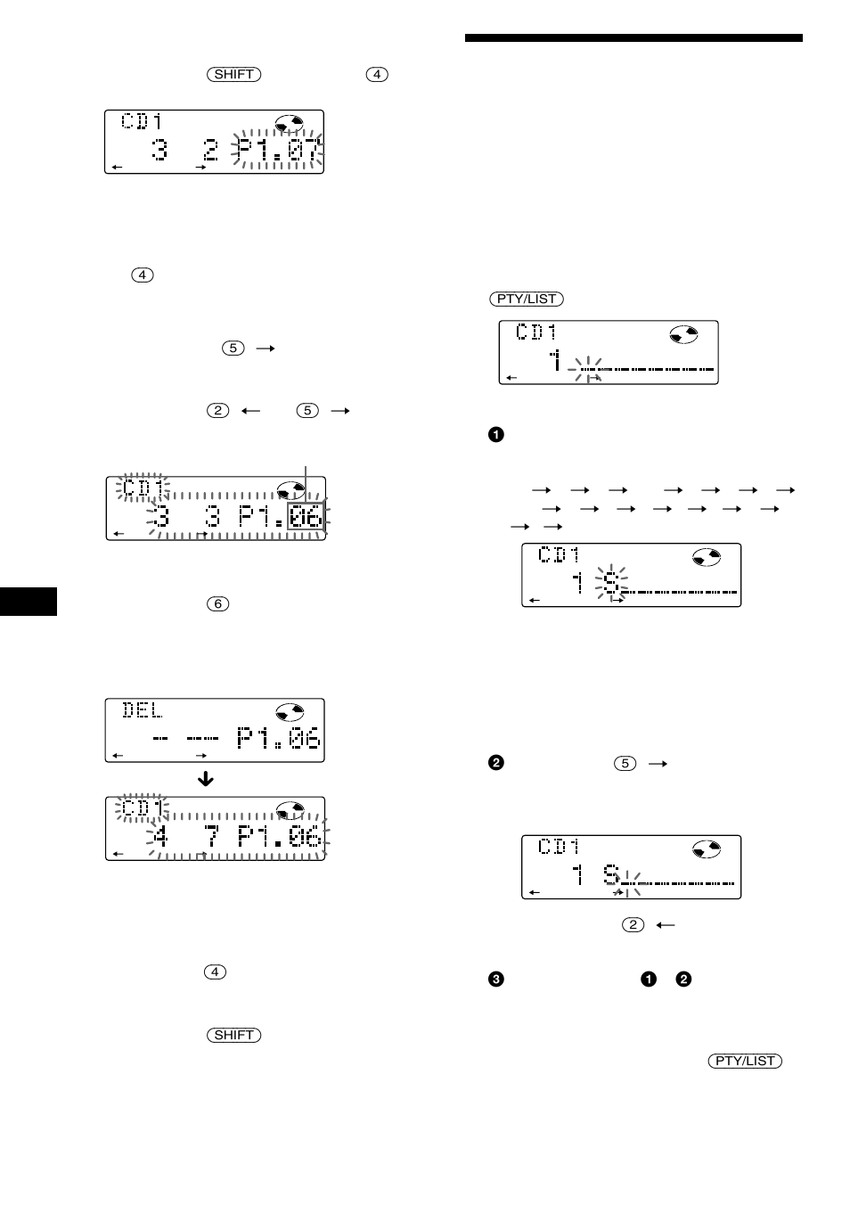 Identificação de cd, Apagar faixas no programa | Sony MDX-C8900R User Manual | Page 170 / 186