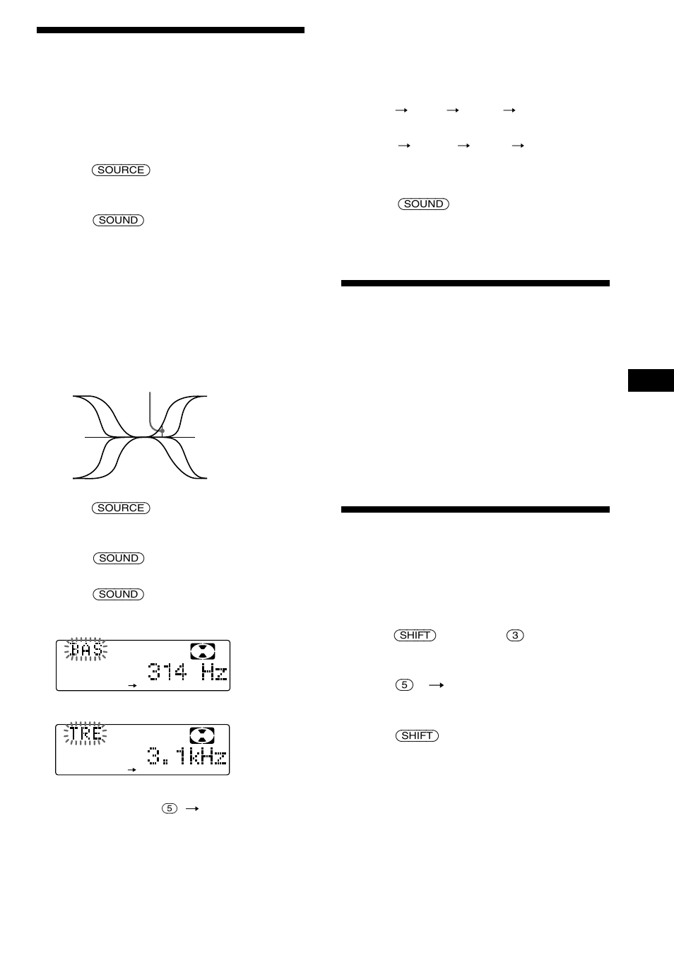 Adjusting the volume of the bass and treble, Changing the line output level | Sony MDX-C8900R User Manual | Page 39 / 186