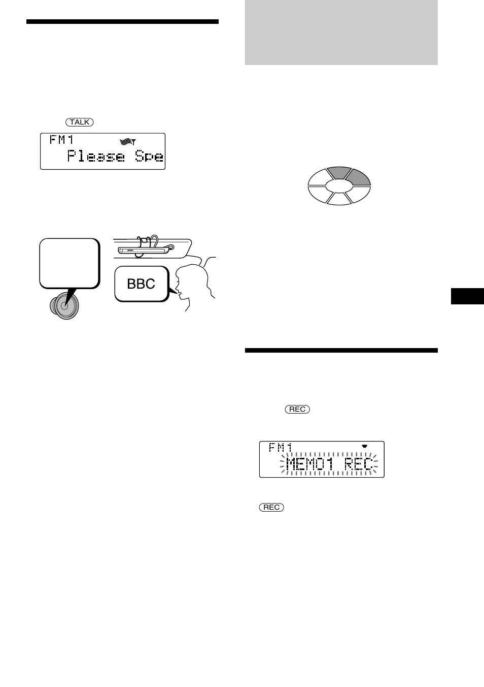 Solicitud de la fuente registrada, Please speak now | Sony MDX-C8900R User Manual | Page 69 / 186