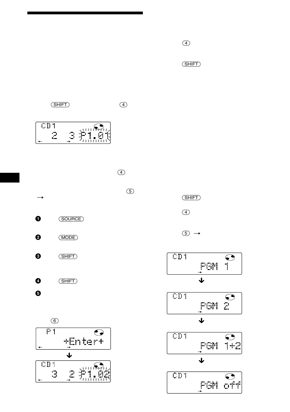 Creación de un programa | Sony MDX-C8900R User Manual | Page 76 / 186