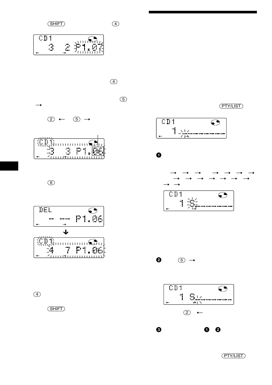 Asignación de títulos a los discos compactos, Es borrado de temas del programa | Sony MDX-C8900R User Manual | Page 78 / 186