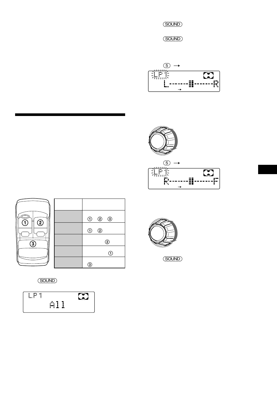 Selección de la posición de escucha | Sony MDX-C8900R User Manual | Page 83 / 186
