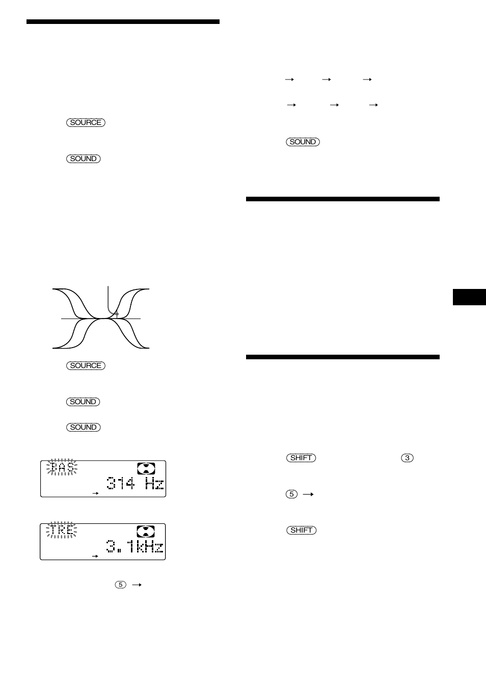 Ajuste del volumen de graves y agudos, Cambio del nivel de salida de línea | Sony MDX-C8900R User Manual | Page 85 / 186